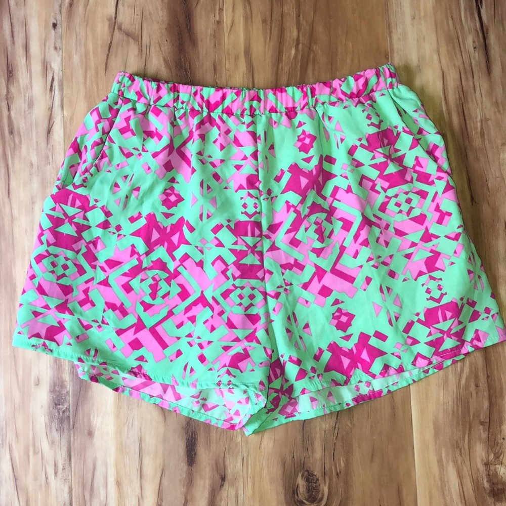 Green and Pink Shorts